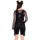 Chemical Black Trinity Dungaree Shorts
