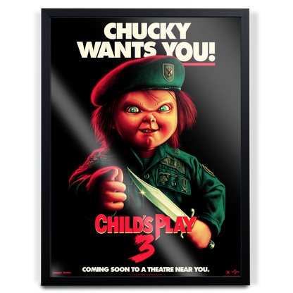 Child's Play 3 - Chucky Wants You! Horror Poster