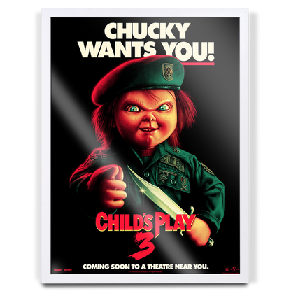 Child's Play 3 - Chucky Wants You! Horror Poster
