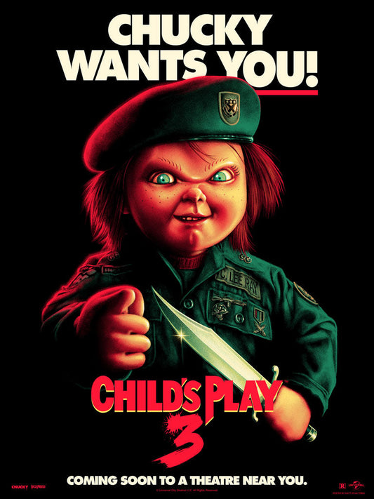 Child's Play 3 - Chucky Wants You! Horror Poster