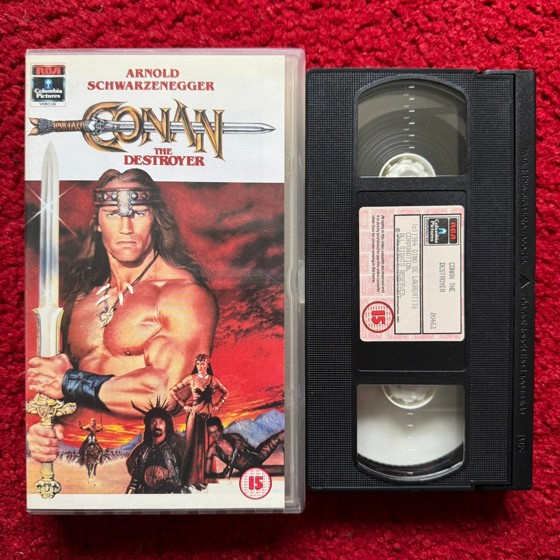 Conan The Destroyer VHS Video (1984) CVR20463 – Horror Stock