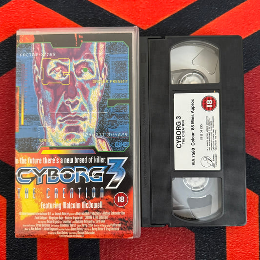Cyborg 3: The Creation VHS Video (1995) VIA7580