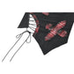 Dark in Love Punk Black and Tartan Cross Strap Nevida Top