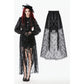 Dark in Love Sabina High-Low Sheer Lace Skirt