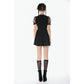 Dark in Love Dark Lace-Framed Silhouette Dress