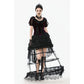Dark in Love Isolde Velvet & Lace Puff Sleeve Bolero