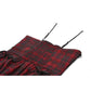 Dark in Love Red Tartan Corset Punk Dress with Handkerchief Skirt