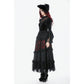 Dark in Love Gothic Velvet Lace High-Neck Top