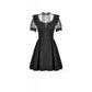Dark in Love Dark Lace-Framed Silhouette Dress