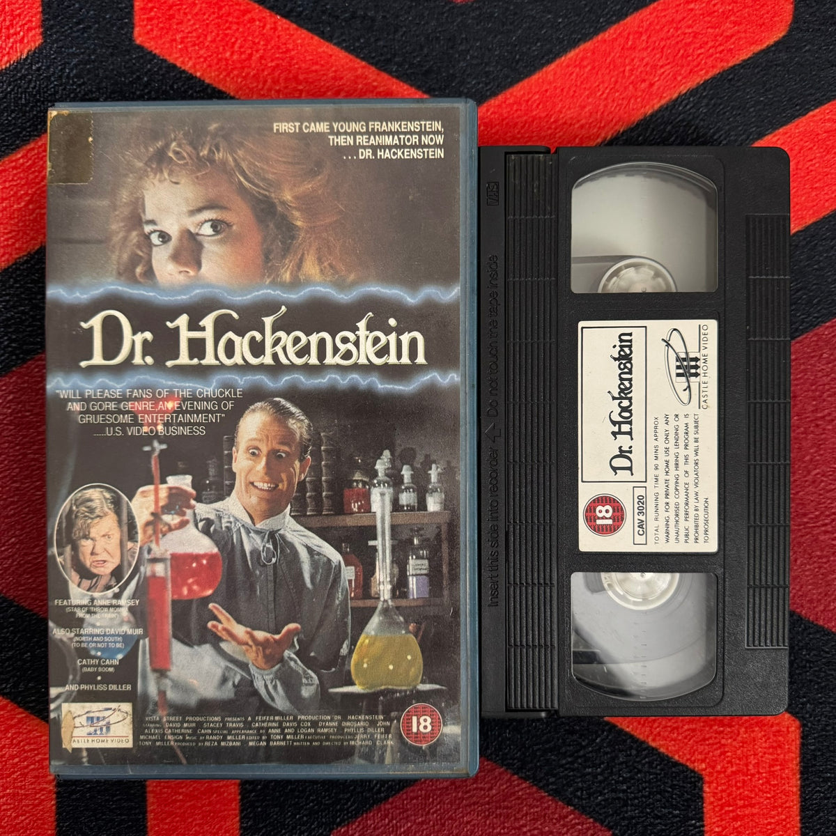 Hackenstein Game Dr. Hackenstein Ex Rental VHS Video (1988) CAV3020 – Horror Stock