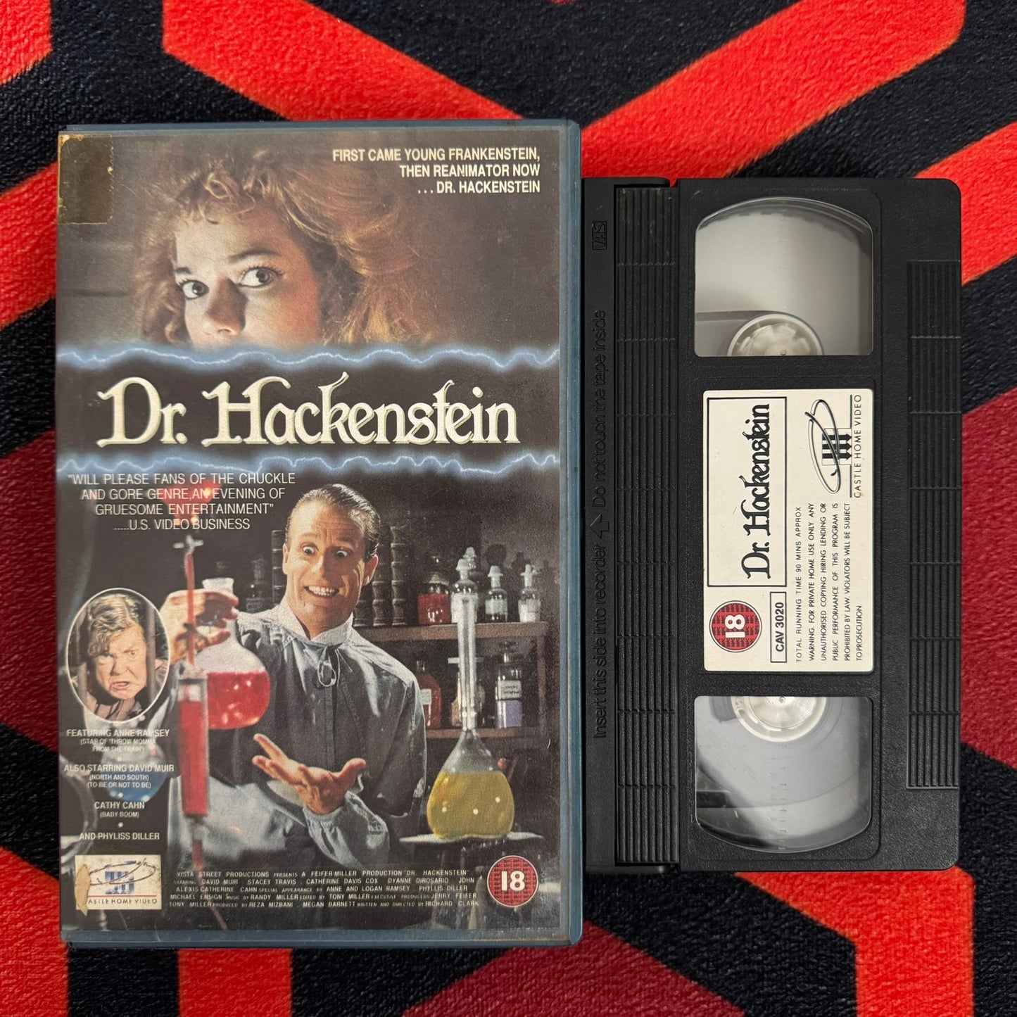 Dr. Hackenstein Ex Rental VHS Video (1988) CAV3020