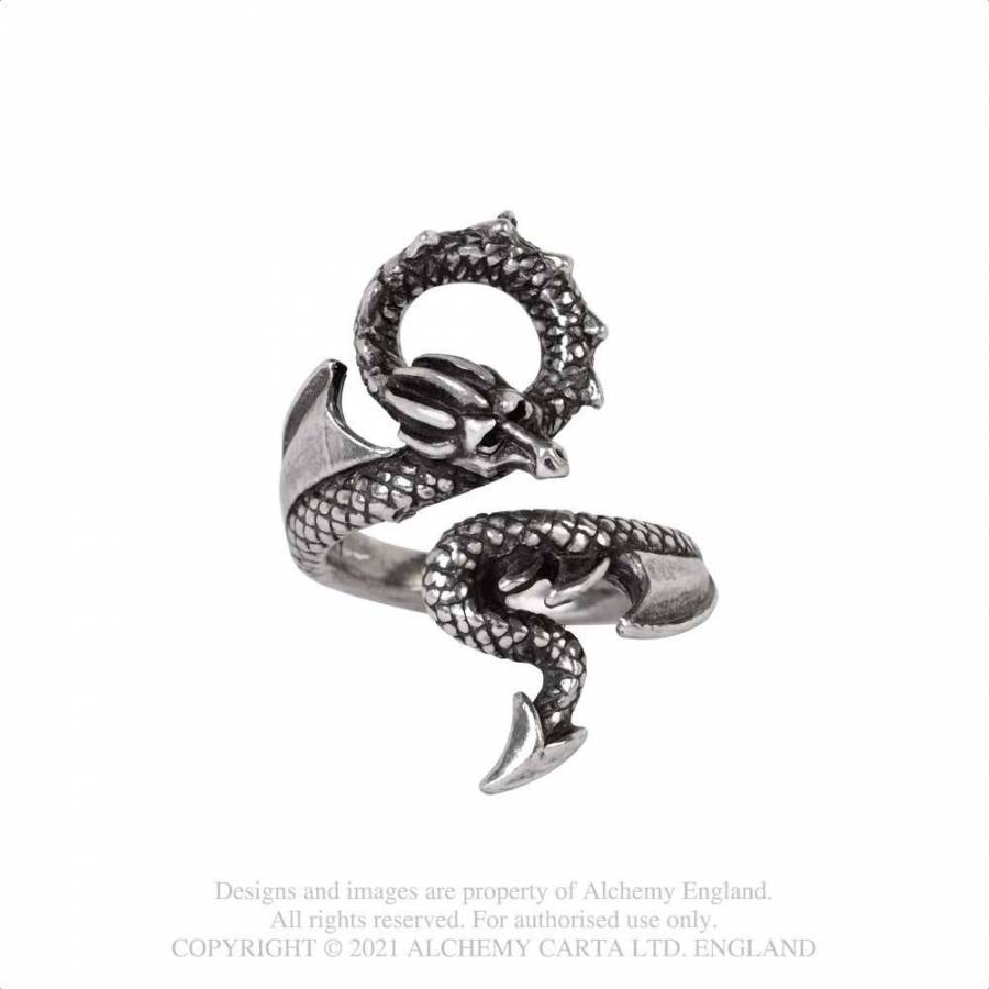 Alchemy Gothic Dragons Lure Ring (R245)