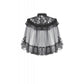Dark in Love Morwenna Gothic Lace Ruffle Capelet