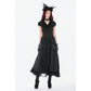 Dark in Love Courtly Cross Gem Gothic Blouse