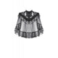 Dark in Love Morwenna Gothic Lace Ruffle Capelet