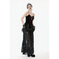 Dark in Love Morrigan Velvet & Lace Chain-Detail Top