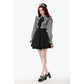 Dark in Love Striped Ruffle Gothic Lolita Dress
