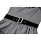 Dark in Love Striped Gothic Mini Dress