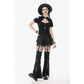 Dark in Love Seraphine Lace Off-Shoulder Goth Top in Black