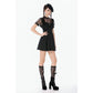 Dark in Love Dark Lace-Framed Silhouette Dress