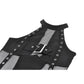 Dark in Love Gothic Mesh Panel Buckle Top