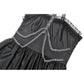 Dark in Love Harness Chain Faux Leather Mini Dress