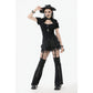 Dark in Love Lace-Up Layered Goth Convertible Flare Trousers or Shorts - Size UK 16 Left Only!