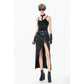 Dark In Love Punk Rib Cage Grommet Waist Cincher