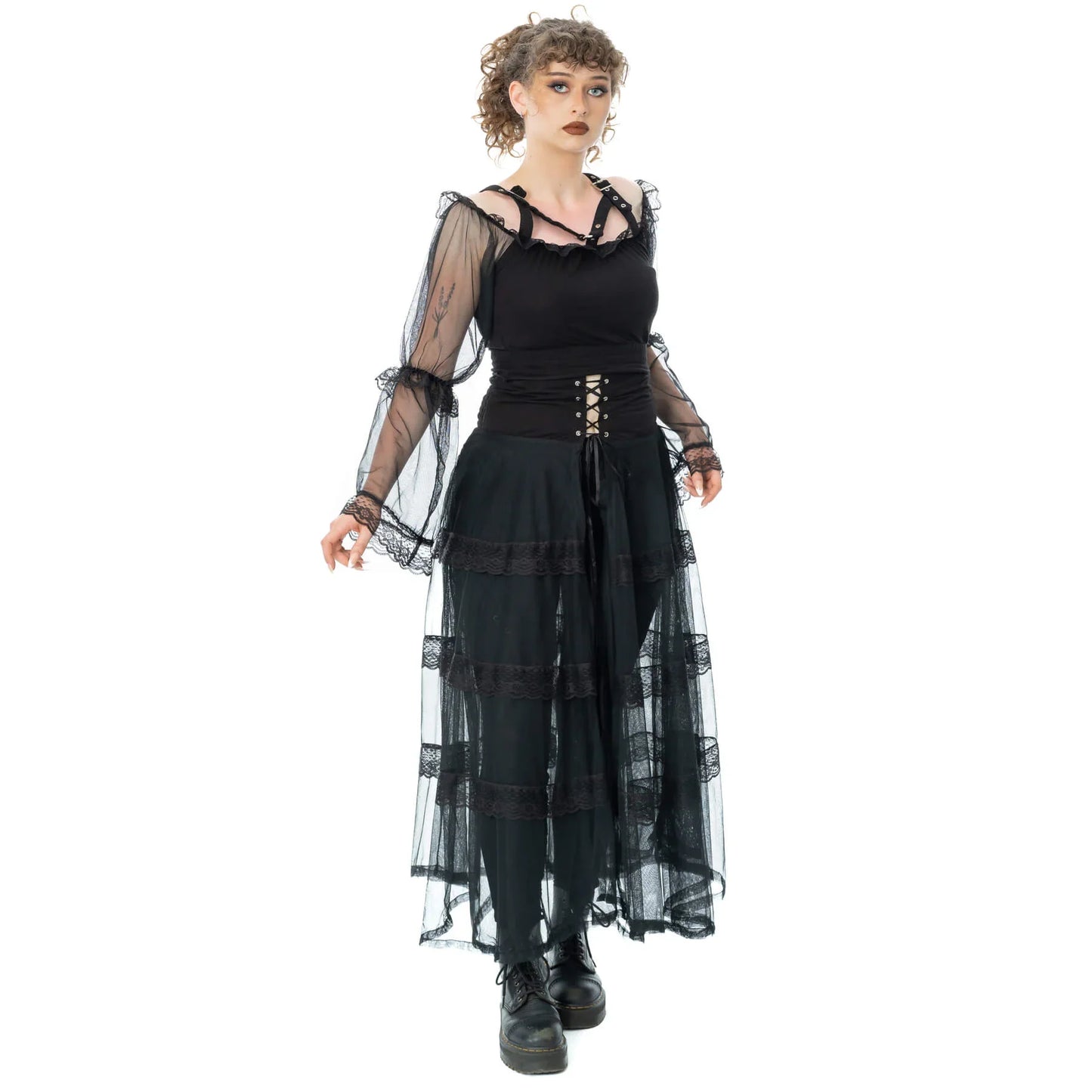 Poizen Industries Eliora Skirt Black