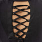 Innocent Lifestyle Emerson Hooded Cardigan with Cut Out Lace Up Feature