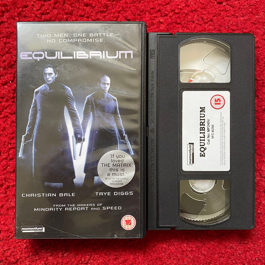 Equilibrium VHS Video (2002) MP240V