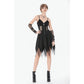 Dark in Love Punk Sleeveless Dress with Chains
