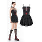 Dark in Love Crimson Shadow Layered Lace Cake Dress