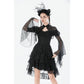 Dark in Love Elara Gothic Versatile Lace Shoulder Cape