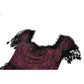 Dark in Love Burgundy & Black Lace Princess Dress with Stars Lace