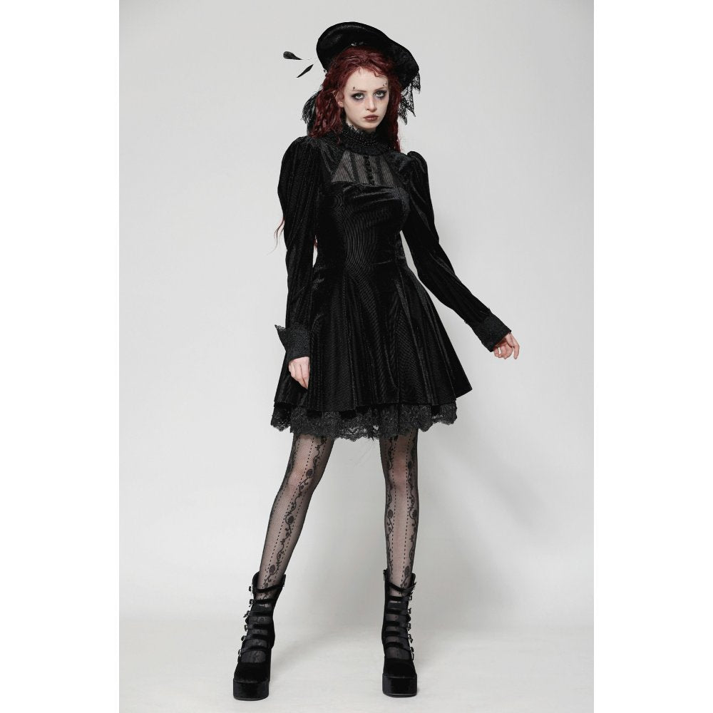 Dark in Love Inez Dark Elegant Velvet Lace Gown