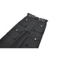 Dark in Love Punk Layered Pocket Cutout Belted Long Skirt