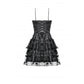 Dark in Love Morwenna Bat Mesh Layered Goth Mini Dress