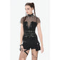 Dark in Love Dark Punk Mesh Chain Top