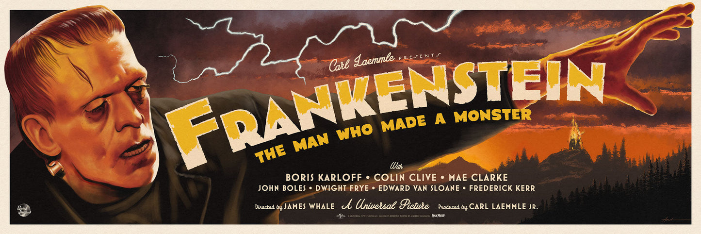 Universal Monsters: Frankenstein (Set) Horror Poster