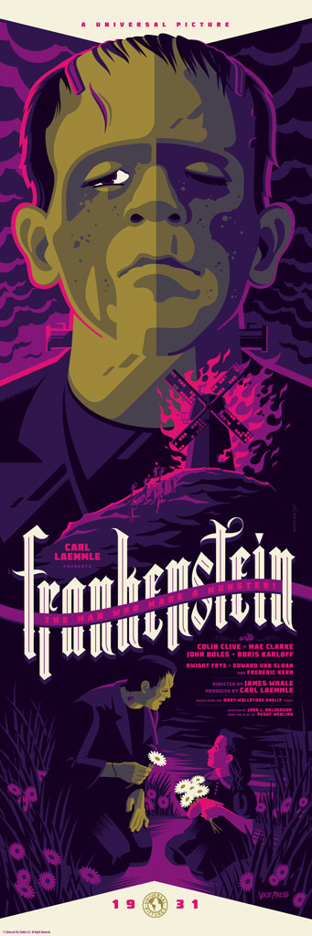 Universal Monsters - Frankenstein Horror Poster