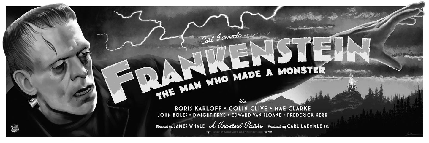 Universal Monsters: Frankenstein (Set) Horror Poster