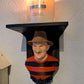Freddy Krueger Elm Street Wall Shelf Mount Display - Unique Horror Decor Gift