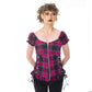 Heartless Hemlock Top - Ladies Dark Pink Check Top