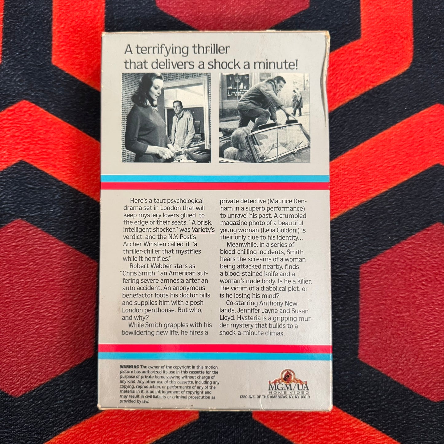 Hysteria Ex Rental VHS Video (1965) TV600452