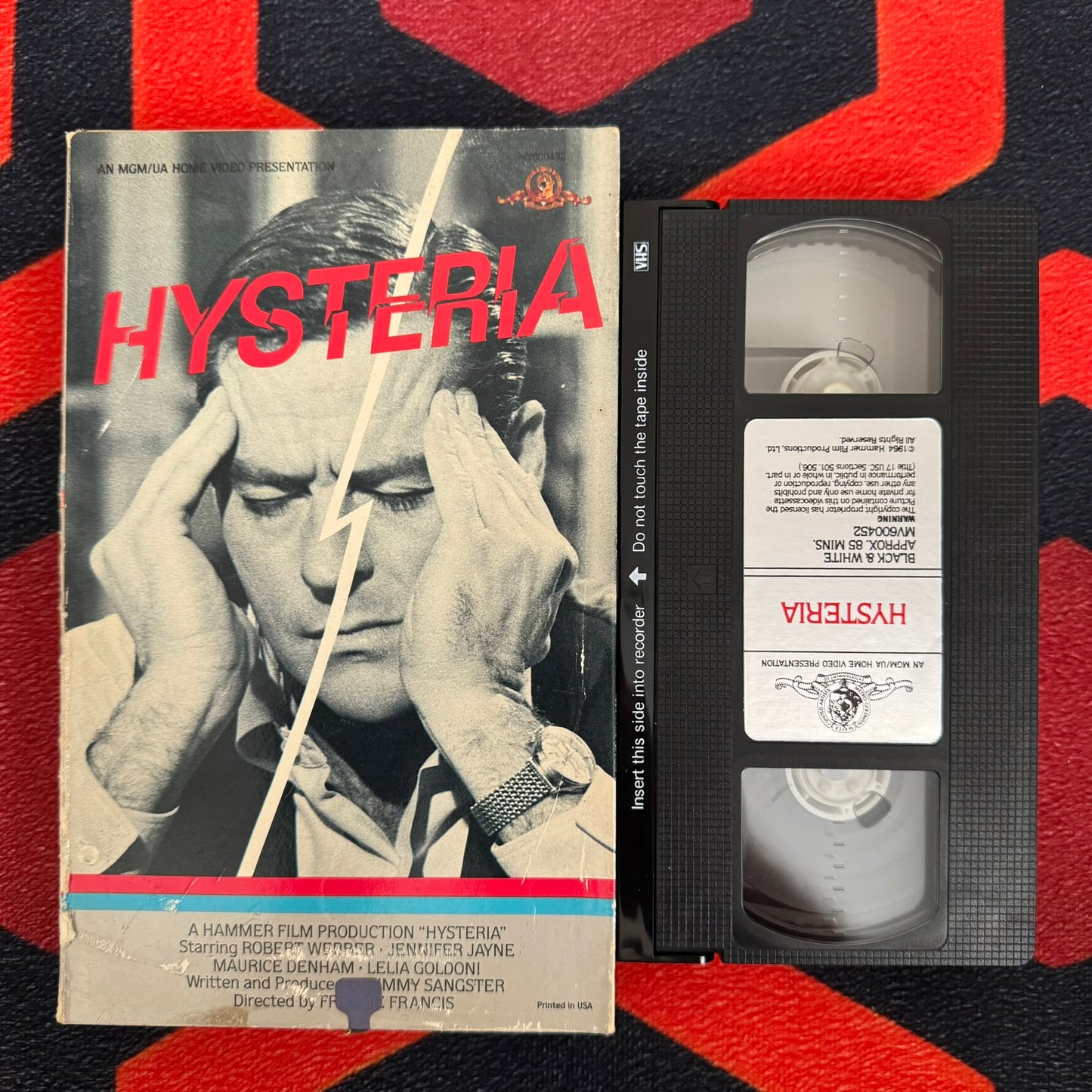 Hysteria Ex Rental VHS Video (1965) TV600452