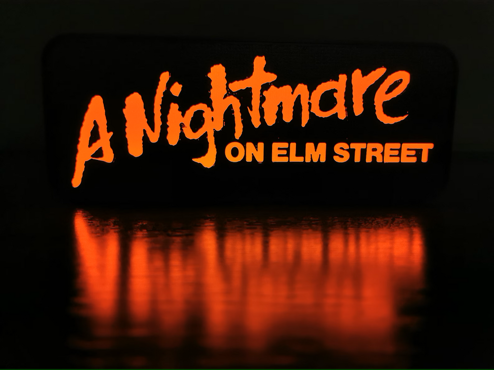 A Nightmare On Elm Street Horror Movie LED Light Sign – Horror Stock