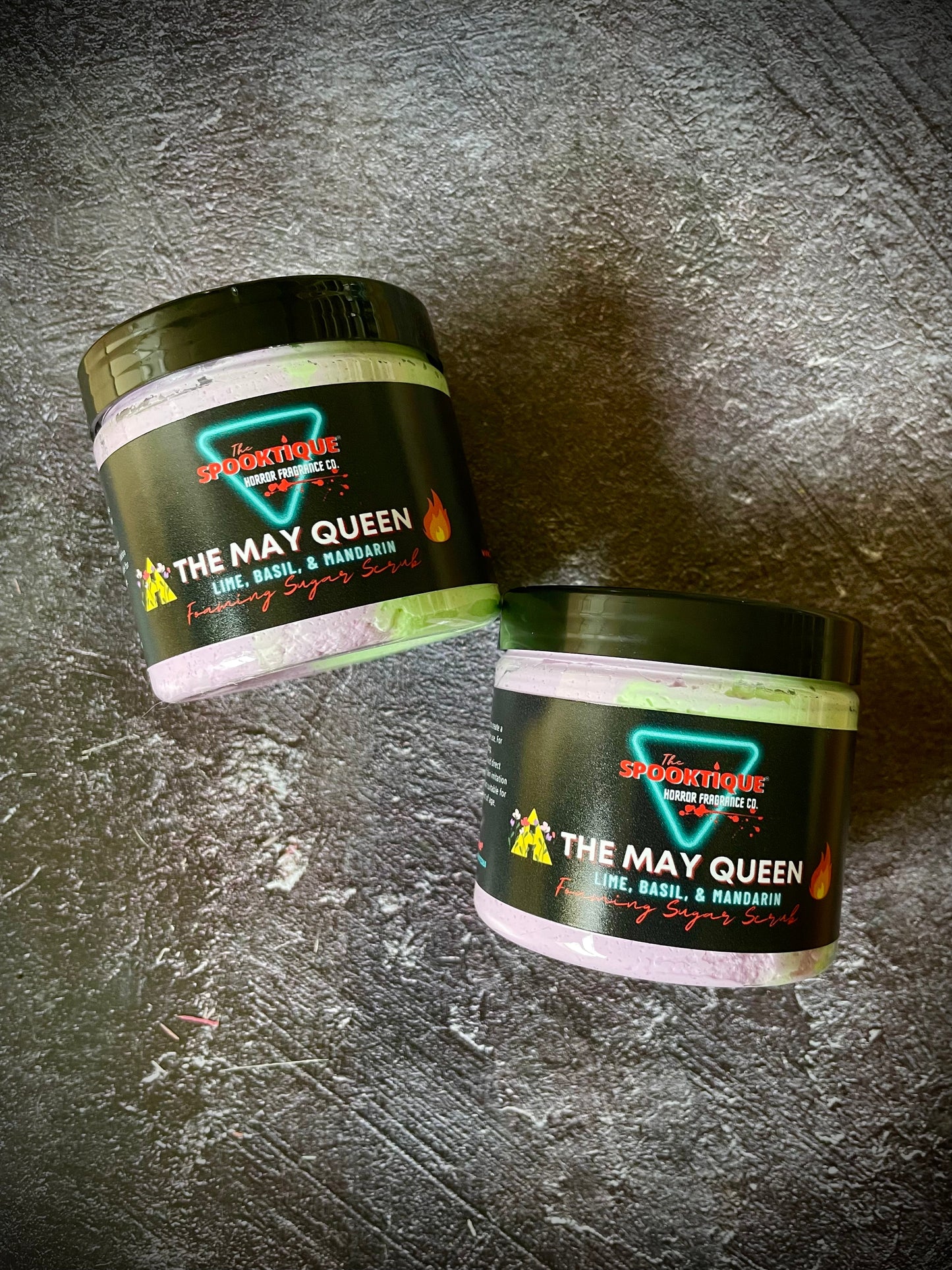 The May Queen Midsommar Sugar Scrub - Lime, Basil, & Mandarin