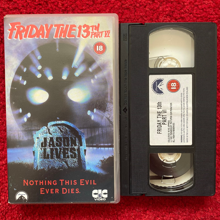 Friday The 13th Part VI: Jason Lives VHS Video (1986) VHR22236