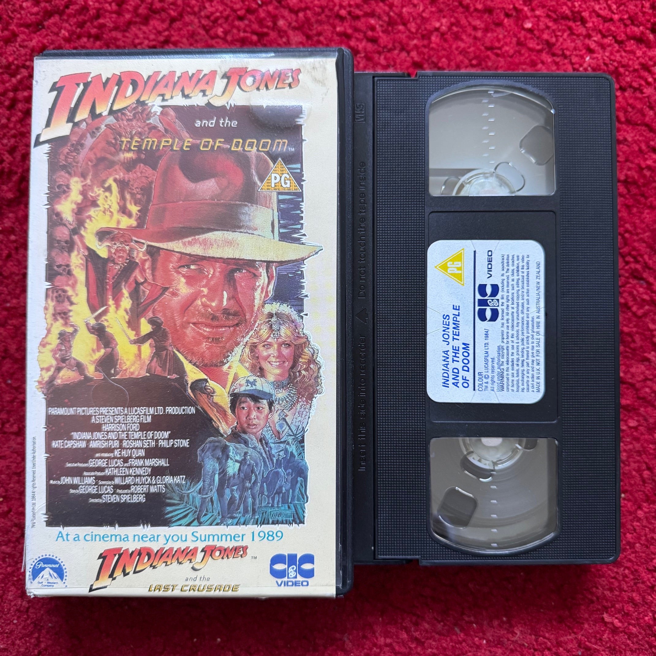 Indiana Jones And The Temple Of Doom VHS Video (1984) VHR2185 – Horror